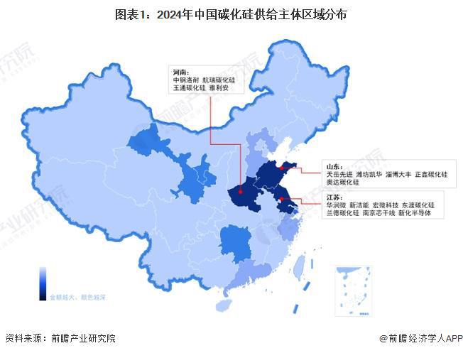 2024年中国碳化硅行业区域竞争分析东部沿海地区碳化硅产业发达【组图】(图1)