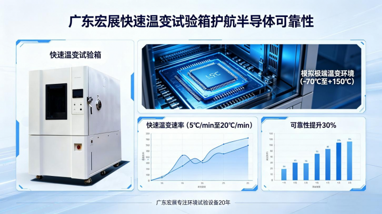 芯片“冰火淬炼”的幕后英雄：广东宏展快速温变试验箱如何护航半导体可靠性(图1)